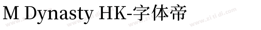 M Dynasty HK字体转换